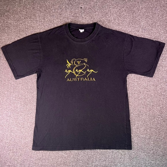 Australia Emboidered Graphic T Shirt Koala Kangaroo Tourist Souvenir XL - Picture 1 of 15
